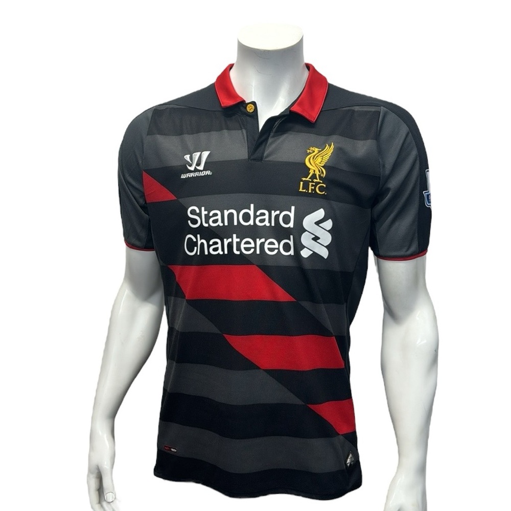 Liverpool LFC Raheem Sterling 2014-2015 Black Red Third Warrior Jersey Size MD - Picture 5 of 16